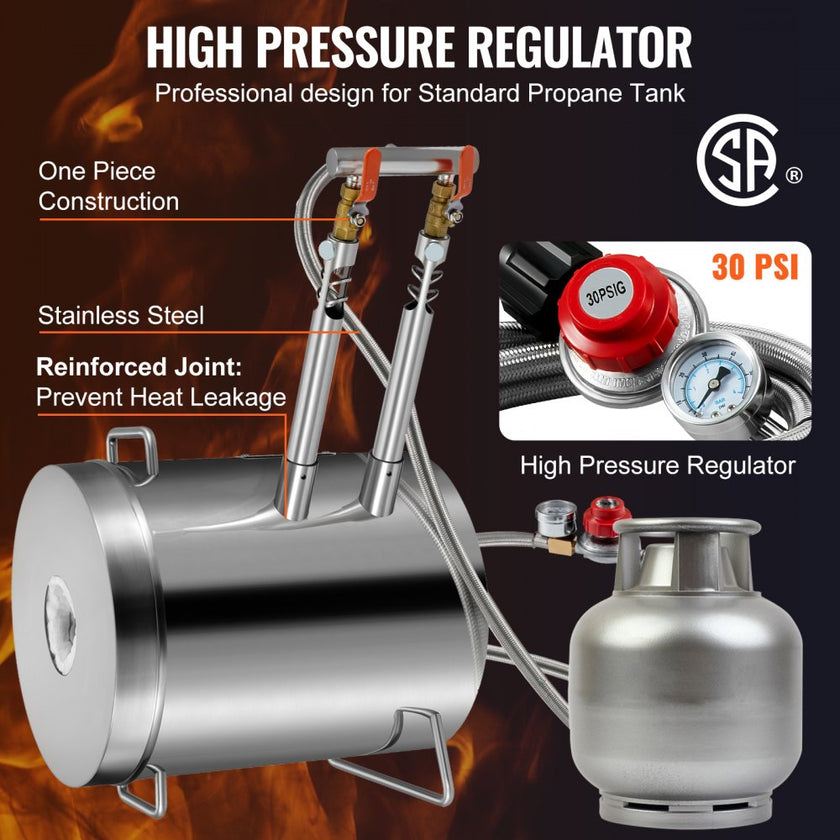 VEVOR 12KG Propane Smelting Furnace Kit Melting Furnace Double Burners 2700?