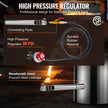VEVOR Propane Melting Furnace Kit, 6KG Large Capacity Foundry Home Kilns, Blacksmithing Forge w/Crucible & Tongs Kiln, Stainless Steel Smelter, For Metal Scrap Recycle, Gold Copper Silver Casting