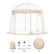 VEVOR Sports Tent Instant Pop-Up Tent Shelter Weather Proof 4-8 People Clear