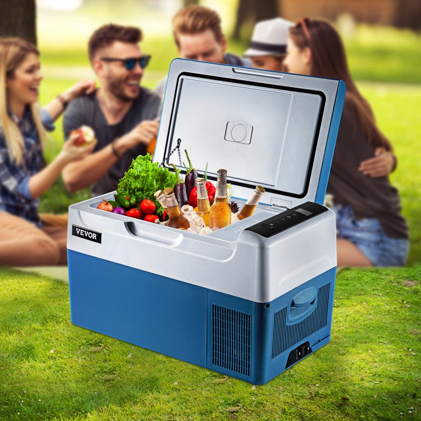 VEVOR Portable Refrigerator 23 Quart(22 Liter),12 Volt Refrigerator App Control(-4?~68?), Car Refrigerator Electric Compressor Cooler with 12/24v DC & 110-240v AC for Camping, Travel, Fishing, Outdoor