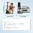 VEVOR Automatic Wire Stripping Machine, 0.06''-0.98'' Electric Motorized Cable Stripper, 180 W, 60 ft/min Wire Peeler with Visible Stripping Depth Reference, for Scrap Copper Recycling