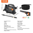 VEVOR Electric Pressure Washer, 2150-PSI 1.85-GPM, Foam Cannon High-Pressure with 5 Different Nozzle, 20ft Hose/35ft Cord Lightweight Washer, Portable Cleans Cars/Fences/Patios/Furniture/Floor/Window