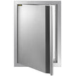 VEVOR BBQ Access Door 17W x 24H Inch, Vertical Single BBQ Door Stainless Steel with Recessed Handle, Outdoor Kitchen Doors for BBQ Island, Grill Station, Outside Cabinet