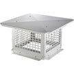 VEVOR Chimney Cap, 12 x 12 inch, 304 Stainless Steel Fireplace Chimney Cover, Not Easily Toppled & Practical Accessories & Easy Installation, Fits Mesh Flue Covers Outside Clay Flue Shingles, Silver