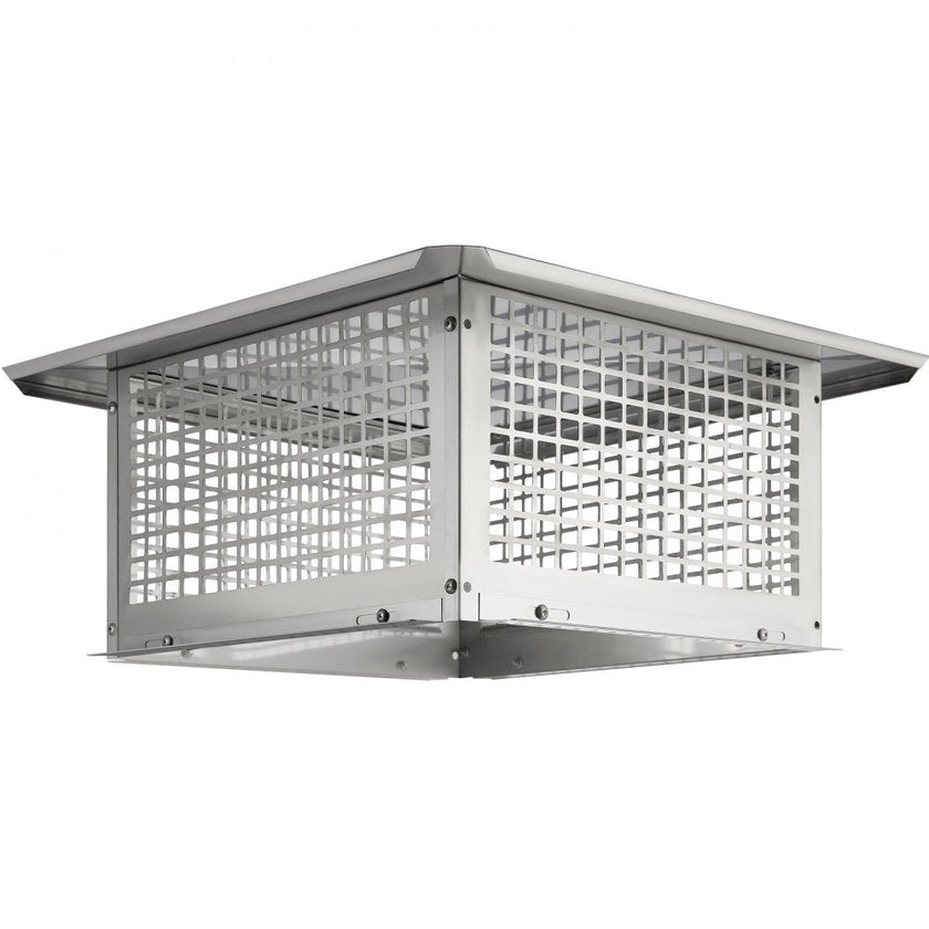 VEVOR Chimney Cap, 17 x 17 inch, 304 Stainless Steel Fireplace Chimney Cover, Not Easily Toppled & Practical Accessories & Easy Installation, Fits Mesh Flue Covers Outside Clay Flue Shingles, Silver