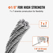 VEVOR T316 Stainless Steel Cable 1/8