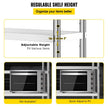 VEVOR Stainless Steel Shelving 48x18.5 Inch 5 Tier Adjustable Shelf Storage Unit Stainless Steel Heavy Duty Shelving for Kitchen Commercial Office Garage Storage 330lb Per Shelf