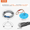 VEVOR Zipline Kit for Kids and Adult, 120 ft Zip Line Kits Up to 500 lb, Backyard Outdoor Quick Setup Zipline, Playground Entertainment with Stainless Steel Zipline, Spring Brake, Safety Harness, Seat