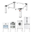 VEVOR Adjustable Laundry Pedestal Stand, 12 in Height, Heavy-Duty Steel, White