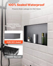 VEVOR Shower Niche 13 x 25 x 4 inch Frameless Recessed Shelf Stainless Steel