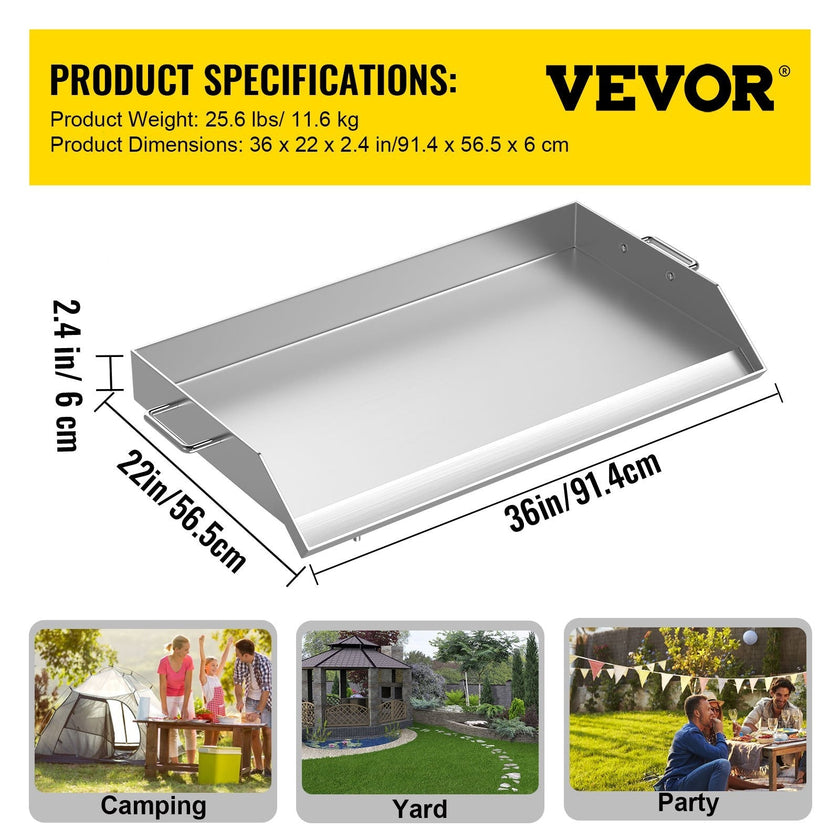 VEVOR Stainless Steel Griddle,36\
