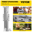 VEVOR Grill Burners, Stainless Steel BBQ Burners Replacement, 1 Pack Grill Burner Replacement, Flame Grill with 16.1\