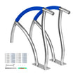 VEVOR Swimming Pool Handrail Ladder Handrail Stainless Steel Rail w/ Base Plate
