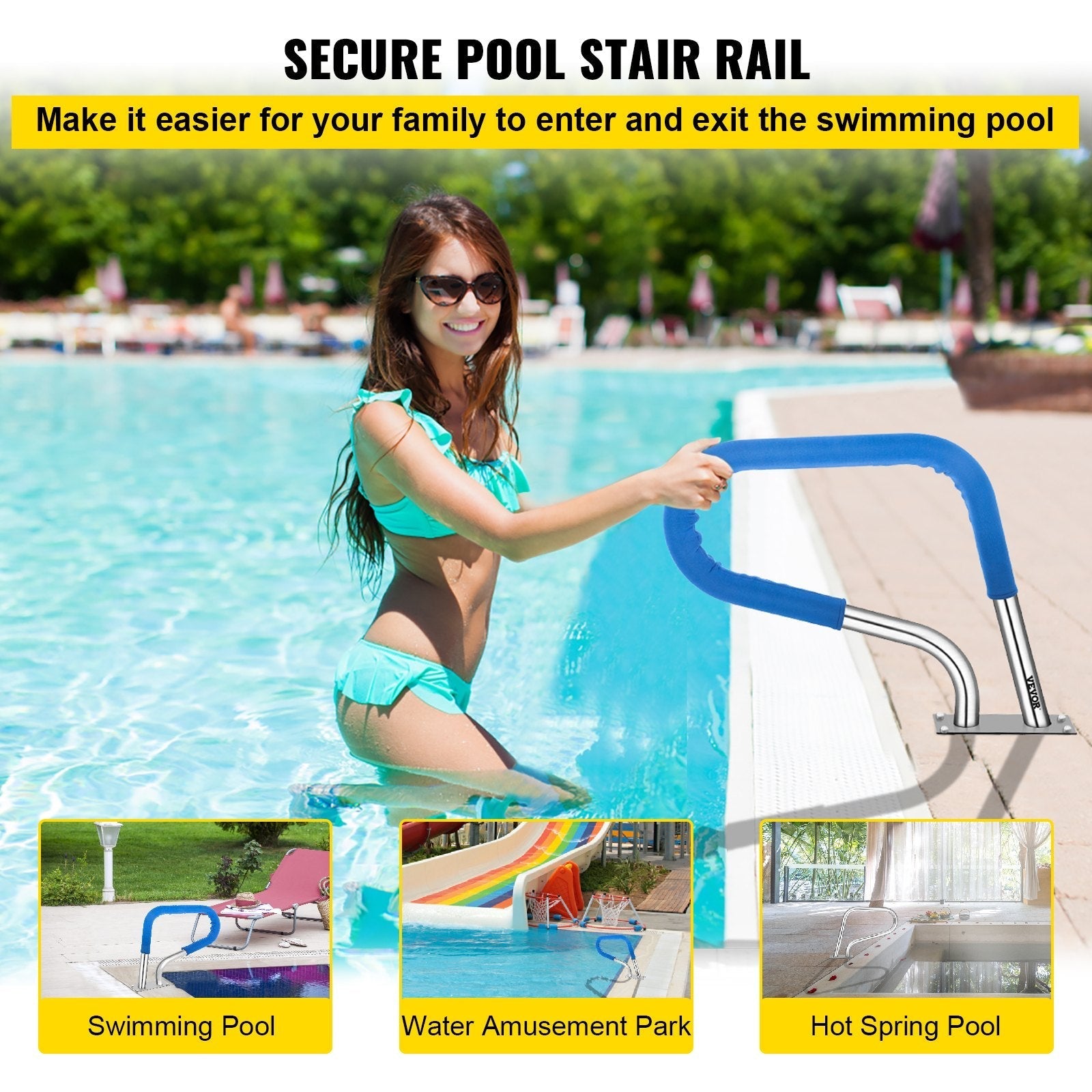 VEVOR Pool Rail 32x23