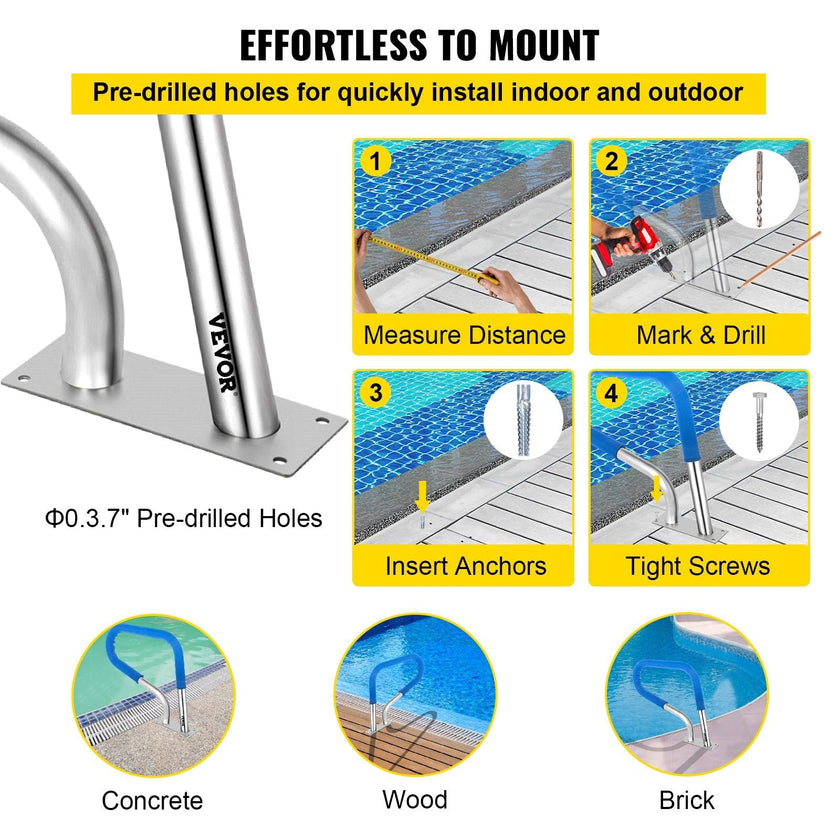 VEVOR Pool Rail 32x23
