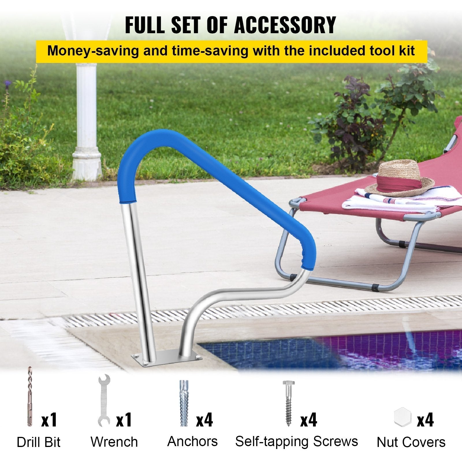 VEVOR Pool Rail 39x32