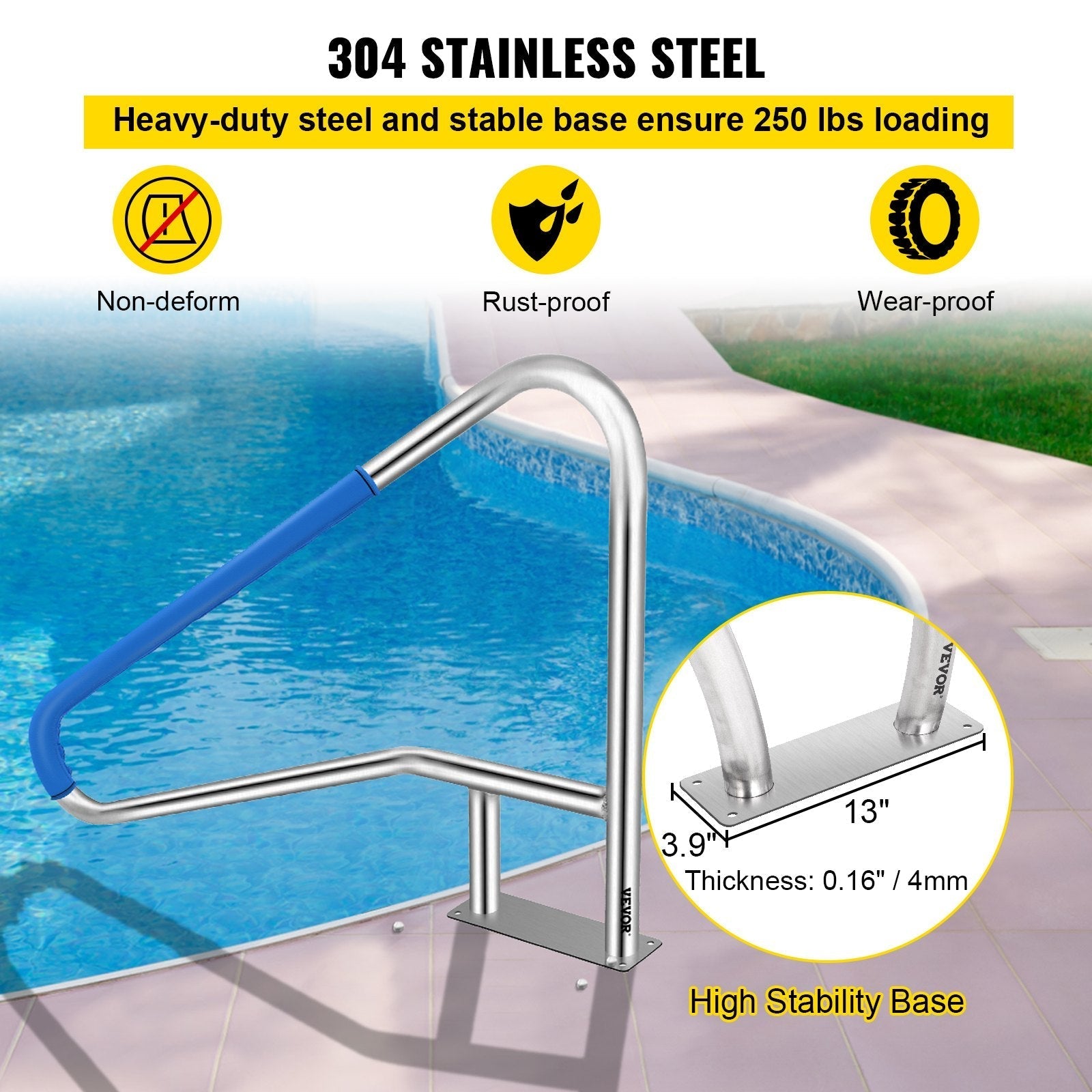 VEVOR Pool Rail 54x36