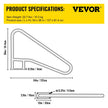 VEVOR Pool Rail 54x36