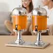 VEVOR Drink Dispenser 2.1 Gal x 2 Beverage Dispenser for Party with Spigot Tray