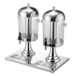 VEVOR Drink Dispenser 2.1 Gal x 2 Beverage Dispenser for Party with Spigot Tray