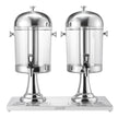VEVOR Drink Dispenser 2.1 Gal x 2 Beverage Dispenser for Party with Spigot Tray