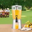 VEVOR Drink Dispenser 2.1 Gal Beverage Dispenser for Party w/ Spigot Ice Chamber
