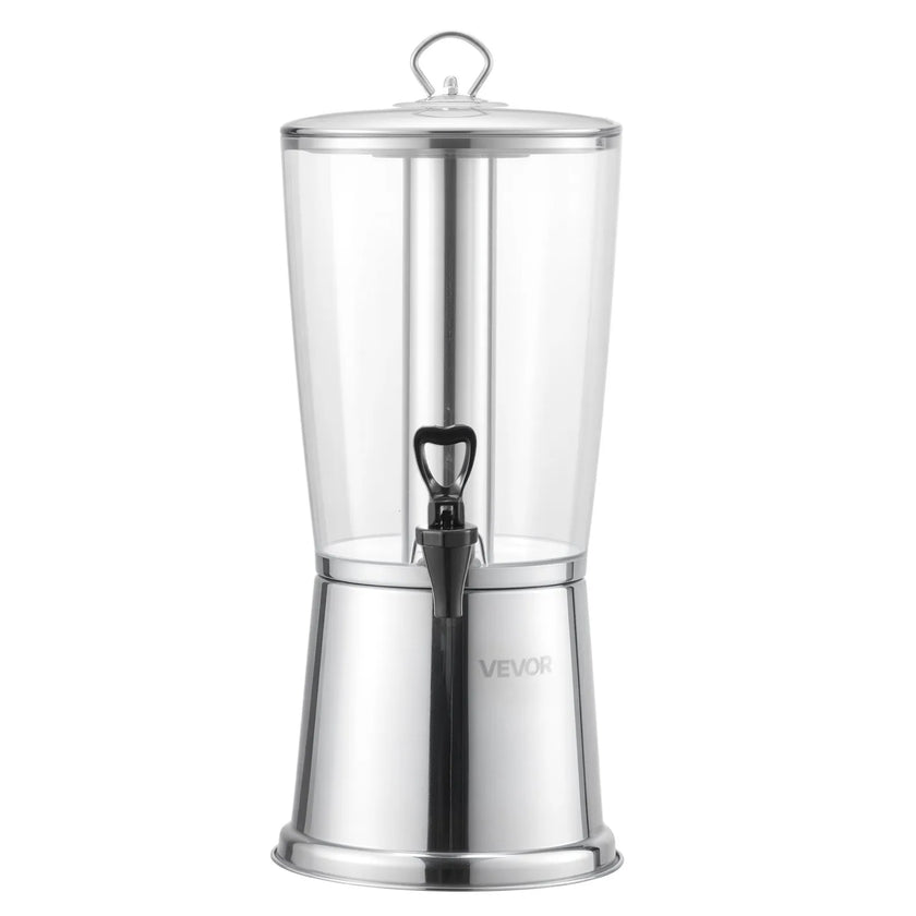 VEVOR Drink Dispenser 2.1 Gal Beverage Dispenser for Party w/ Spigot Ice Chamber