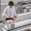 VEVOR Countertop Refrigerated Salad Pizza Prep Station 135 W Stainless Guard ETL