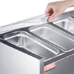 VEVOR Countertop Refrigerated Salad Pizza Prep Station 135 W Stainless Guard ETL