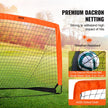VEVOR Portable Soccer Goal, 4x3 ft Kids Backyard Soccer Net, Foldable Pop Up Practice Soccer Net, Mini Youth Training Soccer Goal Set, All-Weather Indoor Outdoor Soccer Goals with Carry Bag, 2 Pack