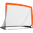 VEVOR Portable Soccer Goal, 4x3 ft Kids Backyard Soccer Net, Foldable Pop Up Practice Soccer Net, Mini Youth Training Soccer Goal Set, All-Weather Indoor Outdoor Soccer Goals with Carry Bag, 2 Pack