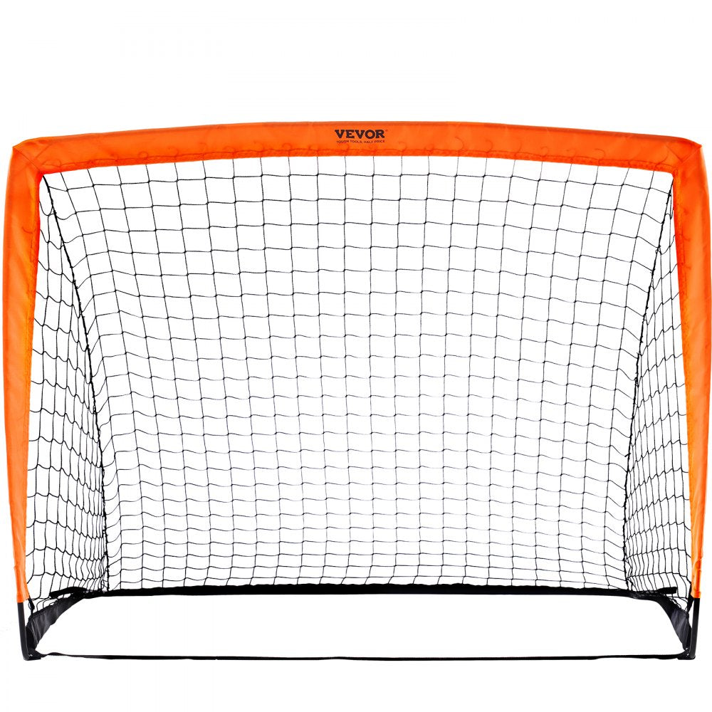 VEVOR Portable Soccer Goal, 4x3 ft Kids Backyard Soccer Net, Foldable Pop Up Practice Soccer Net, Mini Youth Training Soccer Goal Set, All-Weather Indoor Outdoor Soccer Goals with Carry Bag, 2 Pack