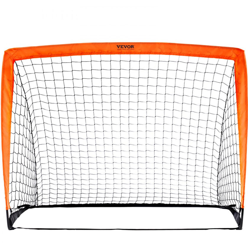VEVOR Portable Soccer Goal, 4x3 ft Kids Backyard Soccer Net, Foldable Pop Up Practice Soccer Net, Mini Youth Training Soccer Goal Set, All-Weather Indoor Outdoor Soccer Goals with Carry Bag, 2 Pack