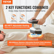 VEVOR Chiropractic Massager, 400-4600rpm Variable Speed Professional Vibrating Therapy Massager, Handheld Therapeutic Orbital Body Massager for Back, Neck, Shoulder Muscle Pain Relief