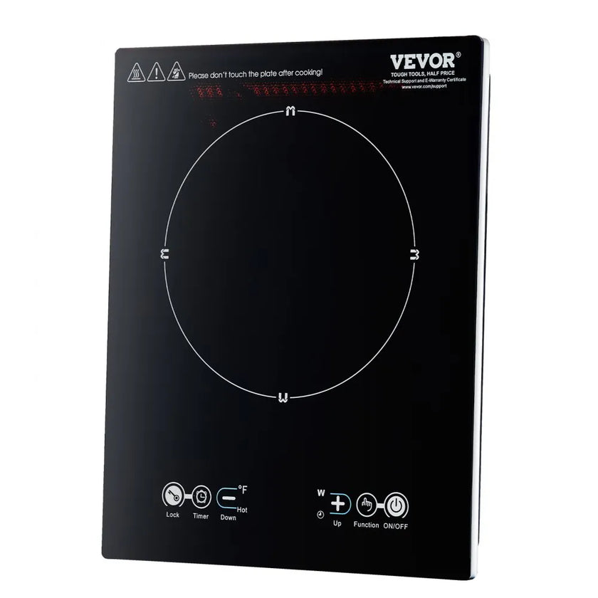 VEVOR Portable Induction Cooktop 1800W Countertop Burner 9 Temp Levels Hot Plate