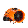 VEVOR Portable Ventilator, 12 inch Heavy Duty Cylinder Fan with 33ft Duct Hose, 585W Strong Shop Exhaust Blower 3198CFM, Industrial Utility Blower for Sucking Dust, Smoke, Smoke Home/Workplace