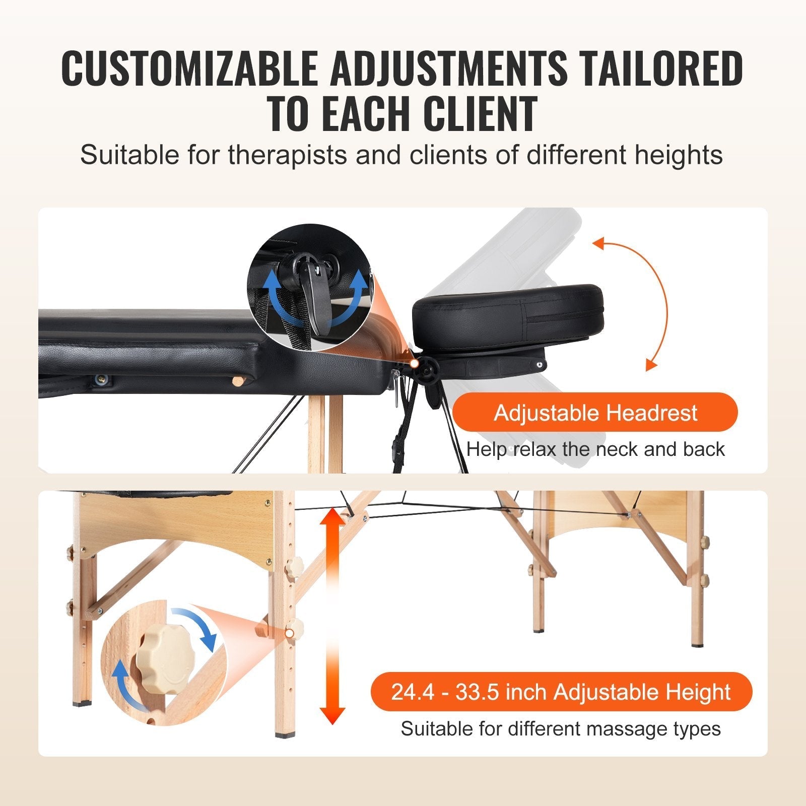 VEVOR Portable Massage Table 24