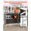 Portable Folding Bar Table Set with Storage Shelf & Carry Bag – 2 Pack