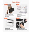 Portable Folding Bar Table Set with Storage Shelf & Carry Bag – 2 Pack