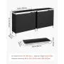 Portable Folding Bar Table Set with Storage Shelf & Carry Bag – 2 Pack