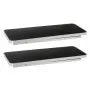 Portable Folding Bar Table Set with Storage Shelf & Carry Bag – 2 Pack