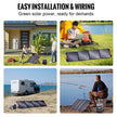 VEVOR Portable Monocrystalline Solar Panel, 200W Foldable Monocrystalline ETFE Solar Charger, 23% Efficiency Solar Panel with MC4 Output, IP67 Waterproof for Power Stations, Camping, Hiking, Off-Grid