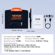 VEVOR Portable Monocrystalline Solar Panel, 200W Foldable Monocrystalline ETFE Solar Charger, 23% Efficiency Solar Panel with MC4 Output, IP67 Waterproof for Power Stations, Camping, Hiking, Off-Grid