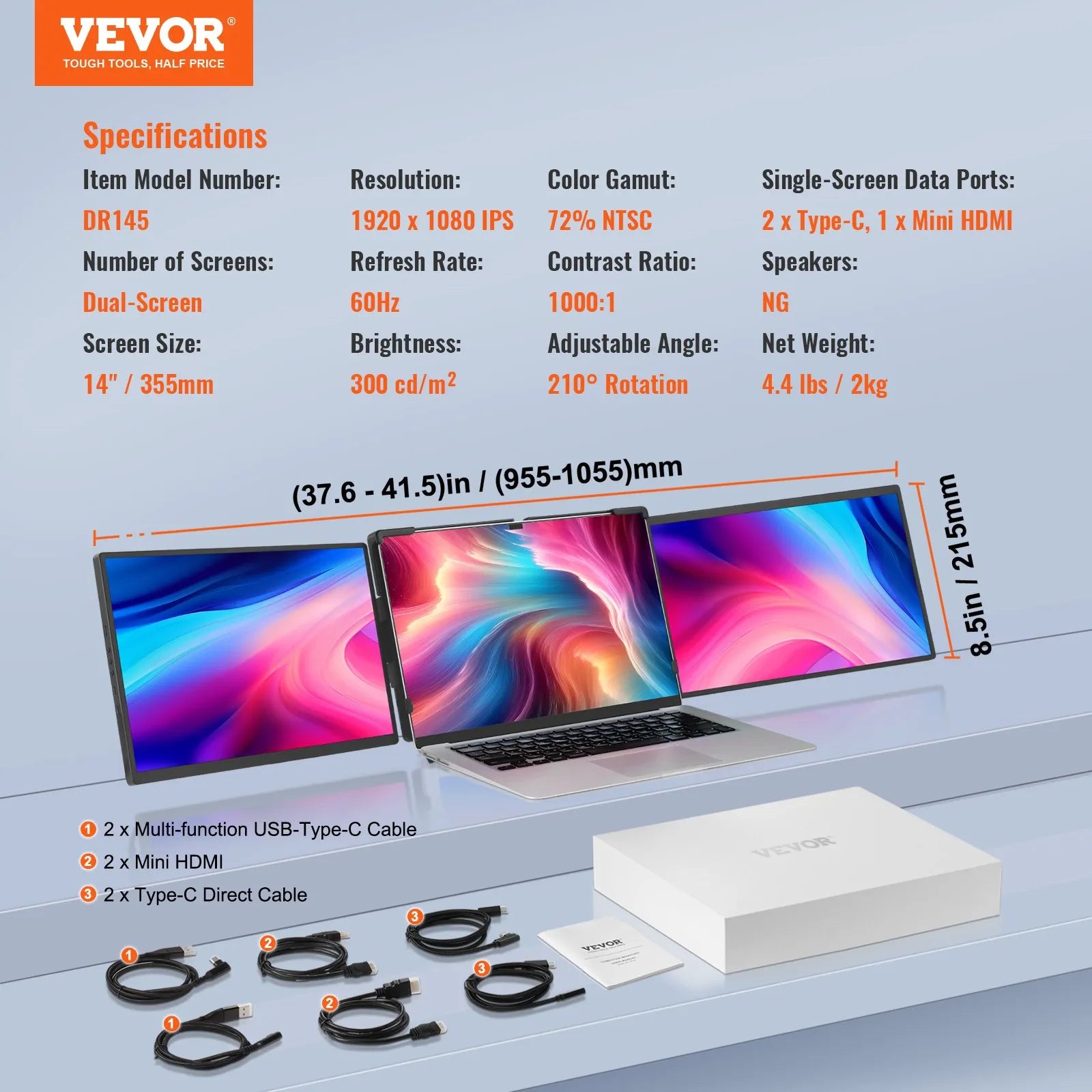VEVOR Laptop Screen Extender 14