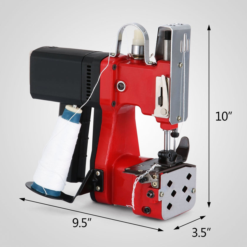 VEVOR Bag Closer Closing Machine GK9-890 Knitted Bag Sealing Closing Packing Machine Closer 110V Portable Sewing Electric Stitcher for Woven Snakeskin Bag Sack (110V)