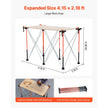 VEVOR Portable Folding Workstand 4.15 x 2.18 ft Collapsible Work Stand 2500 lbs