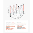 VEVOR Portable Folding Workstand 4.15 x 2.18 ft Collapsible Work Stand 2500 lbs