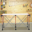 VEVOR Portable Folding Workstand 4.15 x 2.18 ft Collapsible Work Stand 2500 lbs