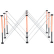 VEVOR Portable Folding Workstand 4.15 x 2.18 ft Collapsible Work Stand 2500 lbs