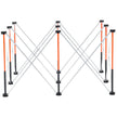 VEVOR Portable Folding Workstand 4.16 x 2.18 ft Collapsible Work Stand 2500 lbs